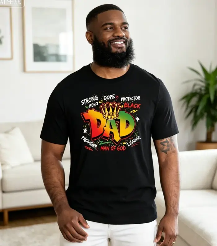 T-shirt « Dope Dad » noir
