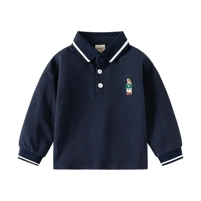 Polos à manches longues pour garçons