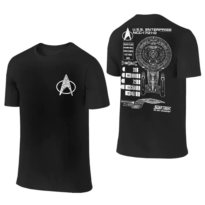 Stars Treks film t-shirts hommes femmes 100% coton drôle T-Shirt col rond schéma d'entreprise améric