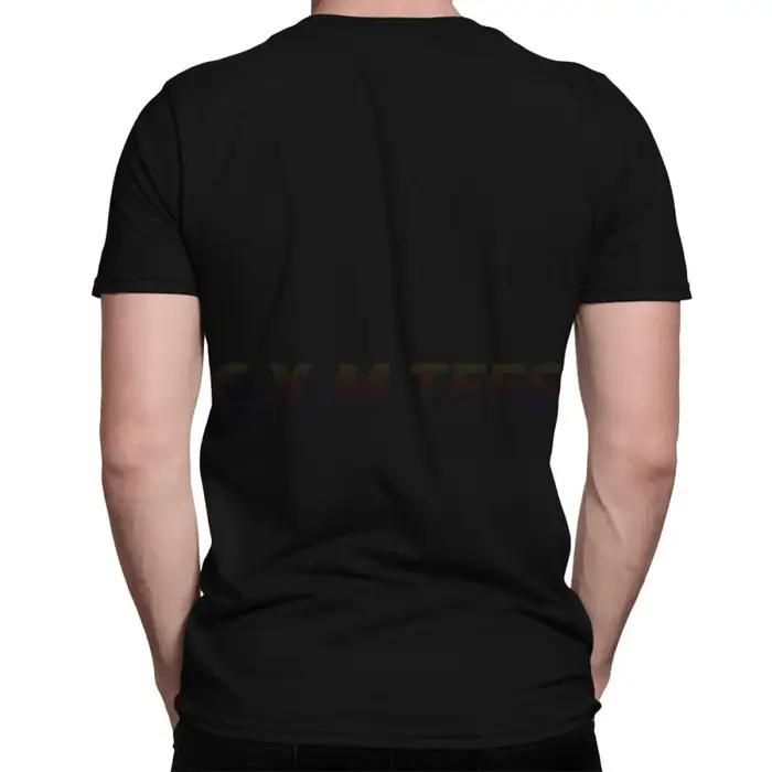 T-shirt Homme Noir à Manches Courtes 100% Coton Motif Ours Ralphs Cartoon