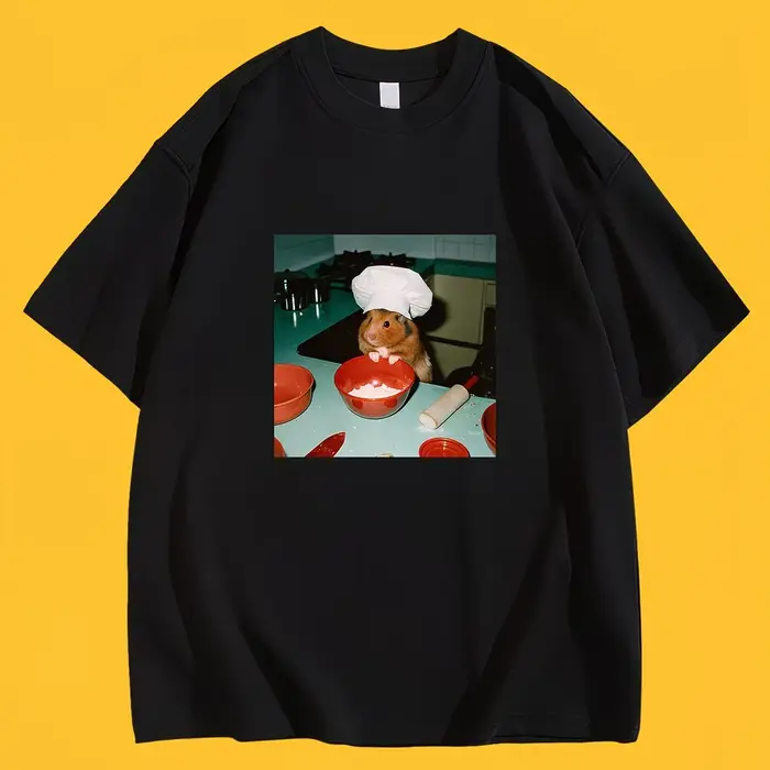 T-shirt humoristique avec motif de hamster chef