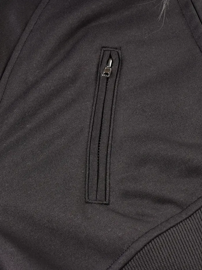 Sweat à capuche en cuir Patchwork pour femme