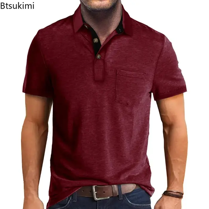 Nouveaux Polos Homme 2026 à Manches Courtes – T-shirts Décontractés Légers pour Hommes