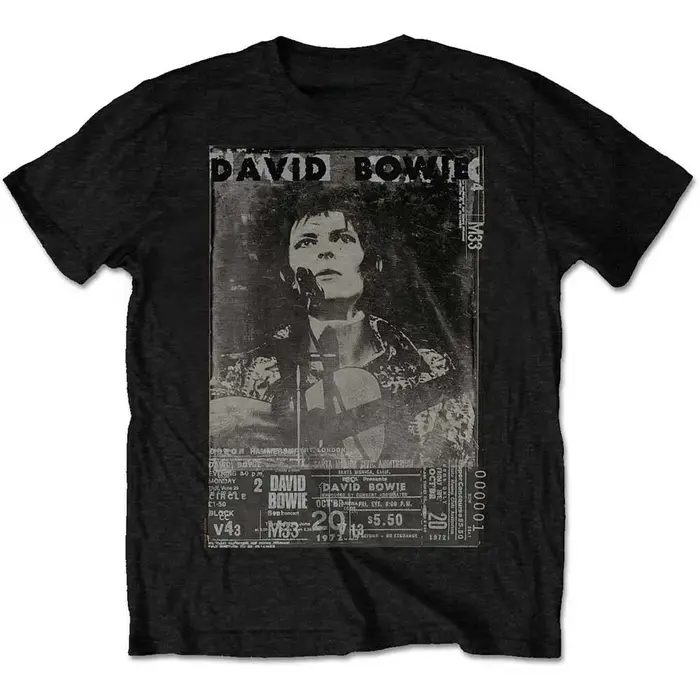 T-Shirt David Bowie On Tour 1974, en coton, avec image graphique, pour hommes et femmes, Streetwear d'été