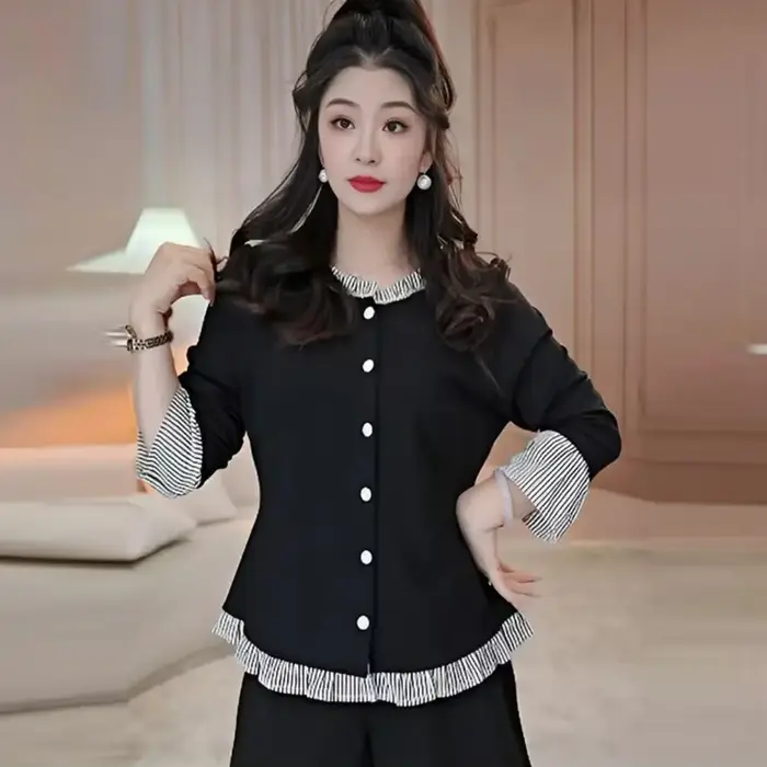 T-shirt Slim de tempérament, nouveau Style de printemps 2025, haut Chic à la mode, polyvalent, confo