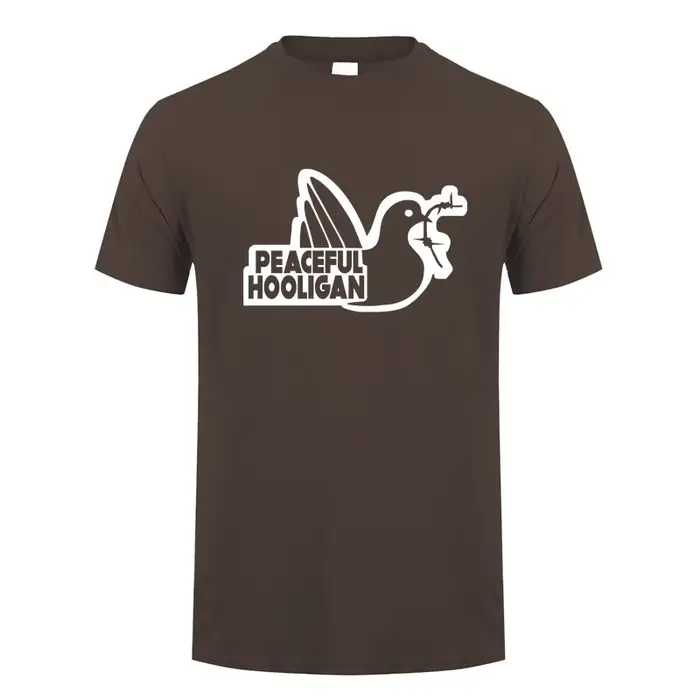 Paceful Hooligan t-shirt été hommes coton drôle T-Shirts