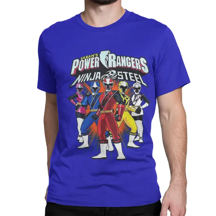 T-shirts Ninja Steel Power Rangers pour hommes et femmes