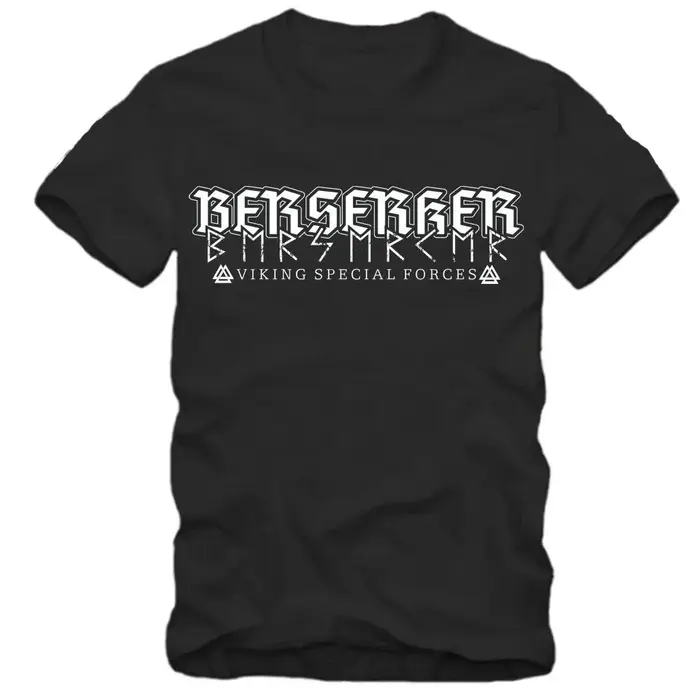 Odin Thor Ragnar Forces Spéciales Guerrier Nordique Berserker T-Shirt 100% Coton O-cou D'été Manches Courtes