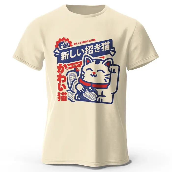 T-Shirt 100% coton imprimé Anime Kawaii