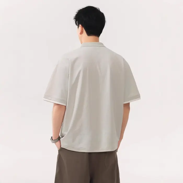 Polo homme 2026 à faux double col