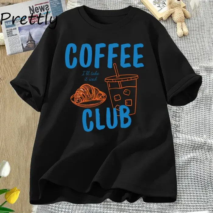 T-shirt femme glacé café Club