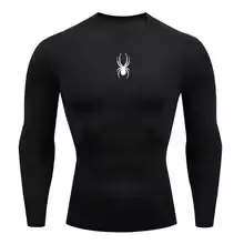 T-shirt de fitness à manches longues pour hommes