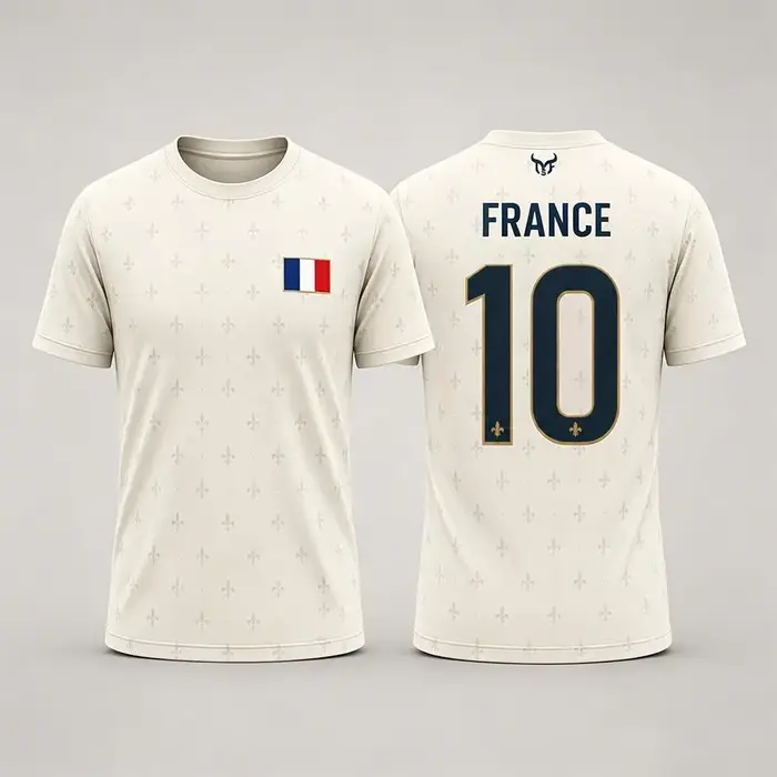 T-shirt de football unisexe à manches courtes