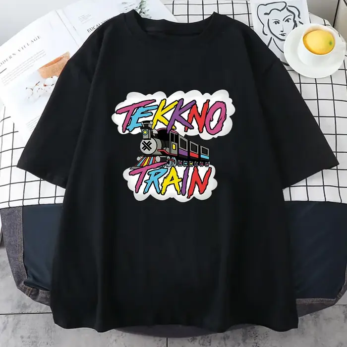 TePatrick no-T-shirt unisexe en coton imprimé graphique, tee-shirts de bande de callboy électrique, 