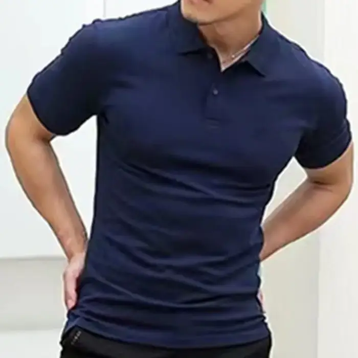 Polo Slim pour Homme avec Col