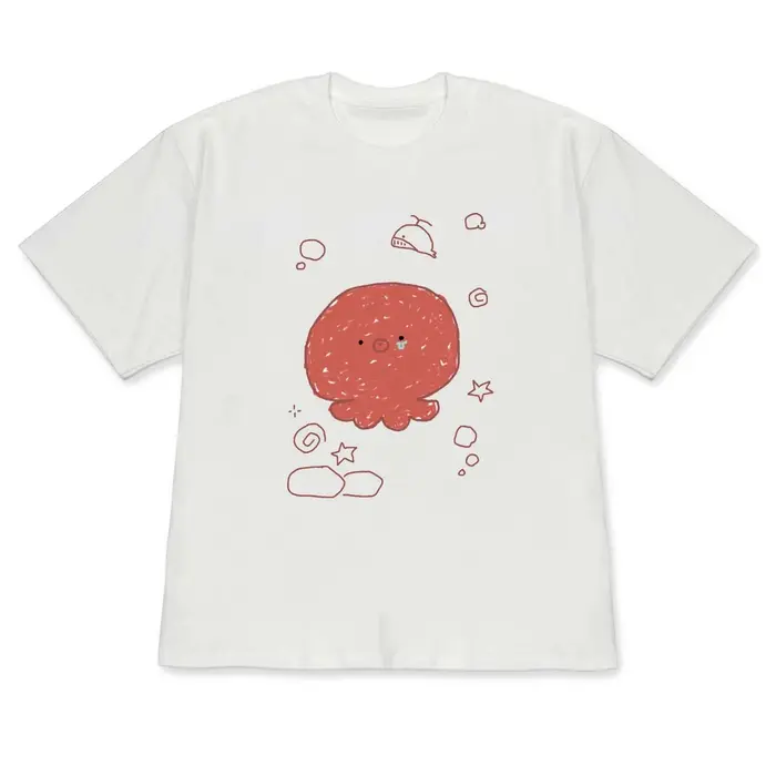 T-shirt à manches courtes avec motif de requin mignon