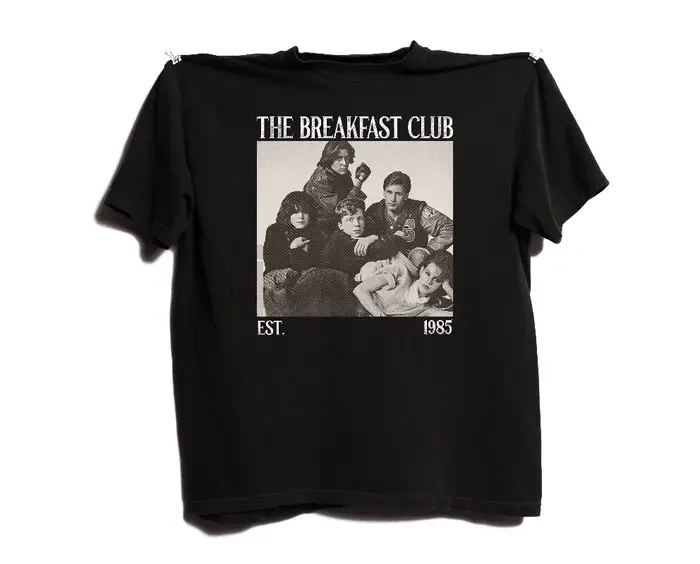 T-shirt The Breakfast Club Movie pour hommes et femmes, ample et respirant, pour l'été
