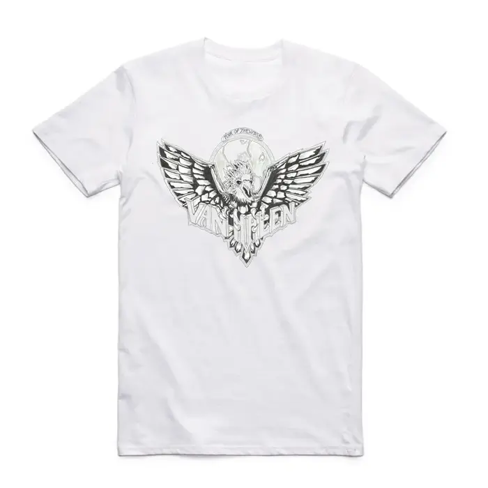 2019 hommes femmes imprimer Van Halen bande mode blanc T-shirt été col rond manches courtes