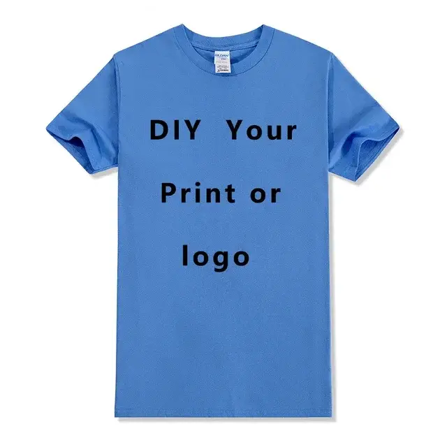 T-shirt personnalisé avant arrière imprimé professionnel votre propre logo texte Photo homme