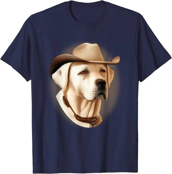T-shirt de cow-boy Sherif pour chien de labrador retriever