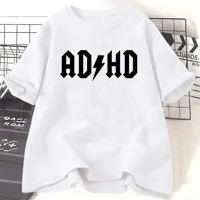 T-shirts imprimés Adhd pour femmes