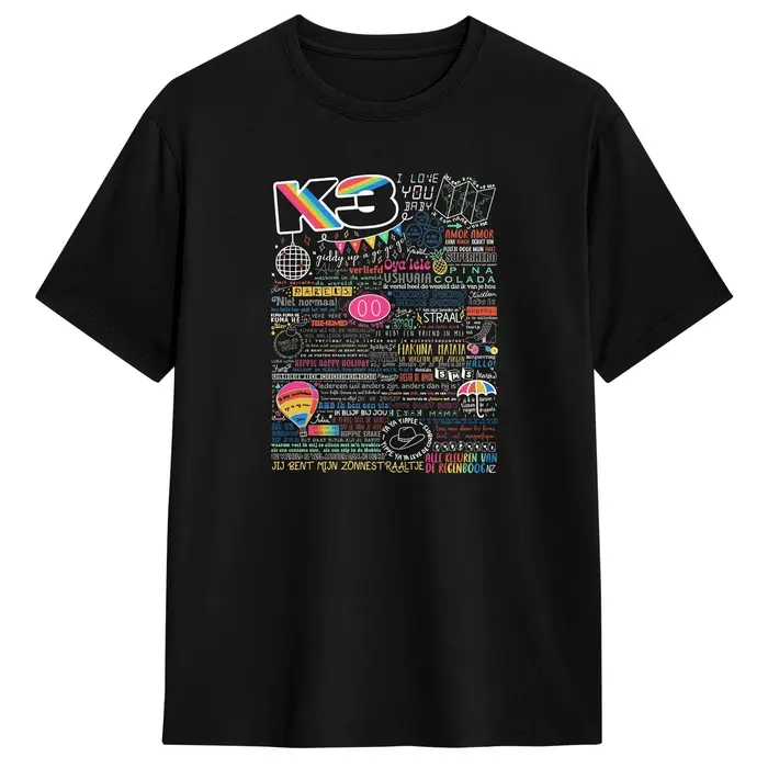 K3 Studio100 T-Shirt d'été en coton pour homme