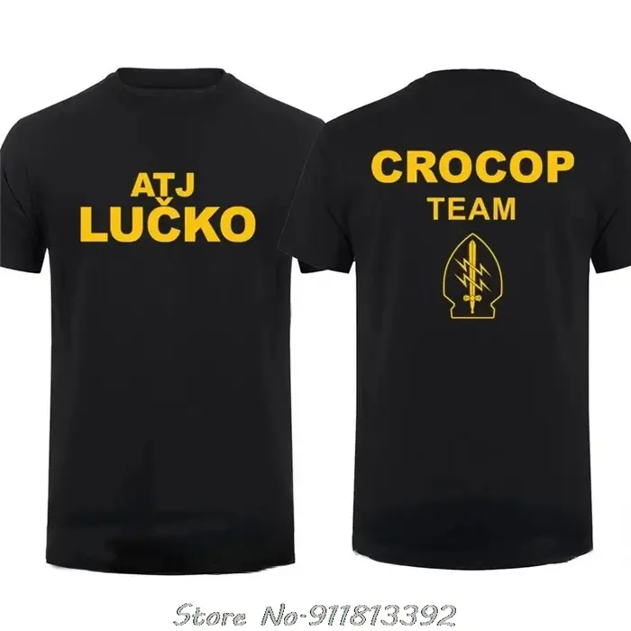 ATJ LUCKO-T-Shirt à Manches Courtes pour Homme, Vêtement Décontracté de Style Patinage Contre le Terrorisme, Unité Spéciale de la Force, Idéal pour le Fitness et l'Été