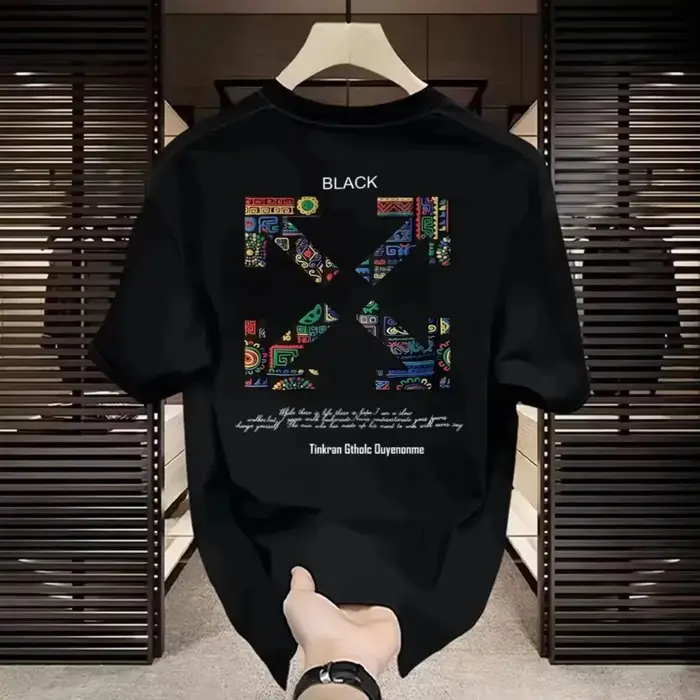Nouveauté 2026 – T-shirts tendance unisexe à motif floral de haute qualité – Coupe ample 100 % coton à manches courtes