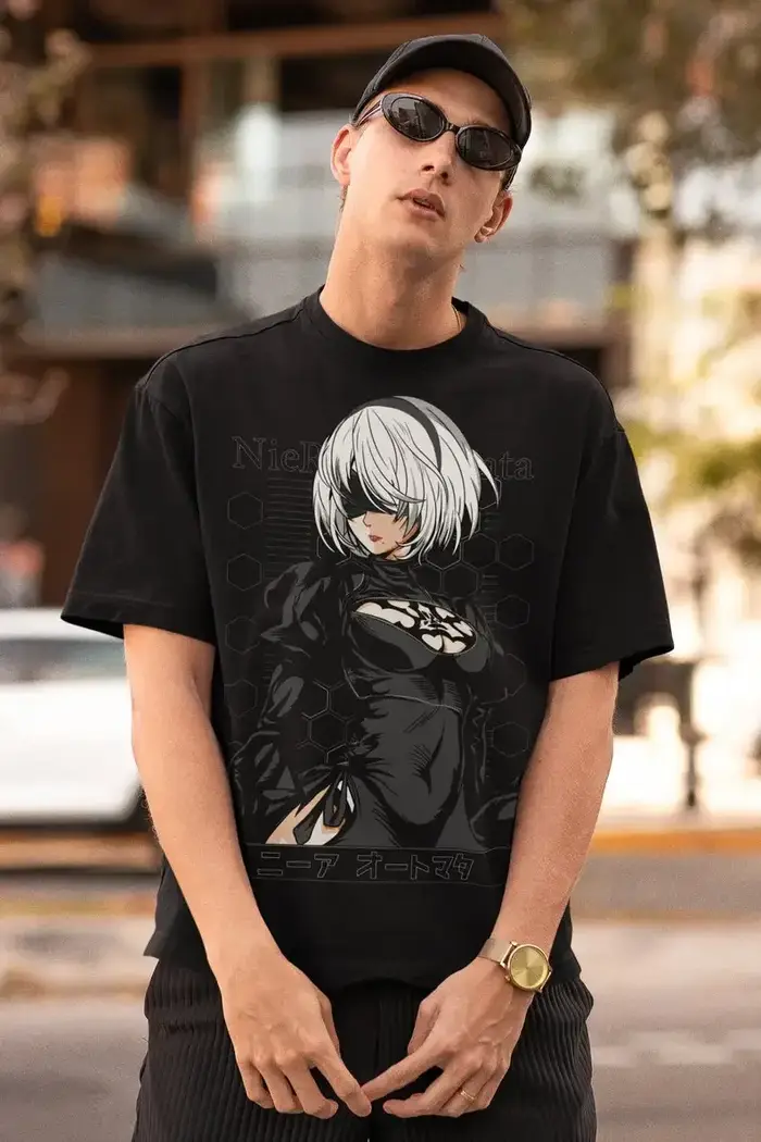 Chemise Nier sexy 2B, chemise Nier, t-shirt Anime