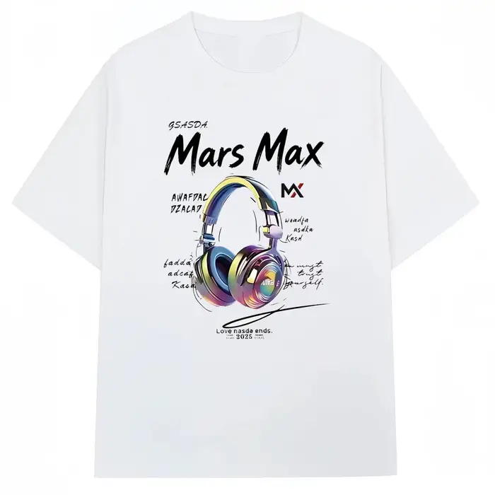 T-shirt polyvalent pour hommes de la marque MarsMax, imprimé couleur tendance, 100% coton, pour le s