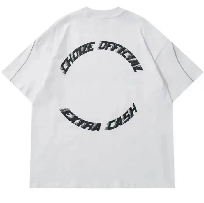 T-shirt col rond en polyester micro élastique respirant pour hommes, à la mode, 69 lettres imprimées