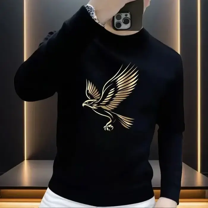 Sweat-shirt personnalisé à col rond pour hommes, tendance, Slim, décontracté, imprimé, tendance, aut