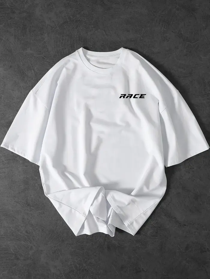 Le nouveau t-shirt élégant pour hommes à motif automobile intègre des éléments de course
