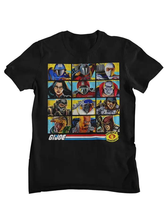 T-shirt imprimé avec personnage de dessin animé rétro G. I. Joe A Real American Hero