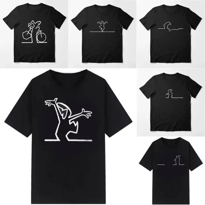 Créatif La Linea la ligne Osvaldo Cavandoli TV T-Shirt hommes mode heureuse femmes t-shirts Streetwe