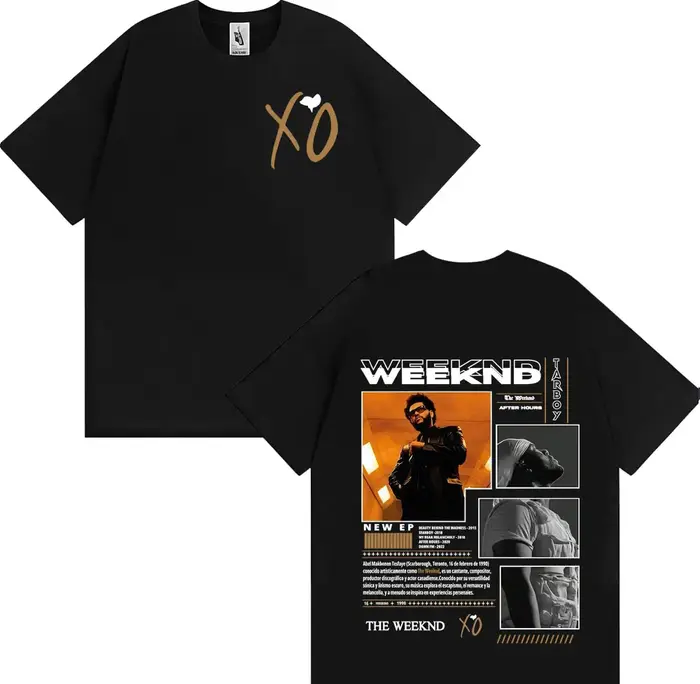 Rétro The Weeknd After Hours Album T-shirts graphiques pour hommes Vintage années 90 Hip Hop gothique T-shirt