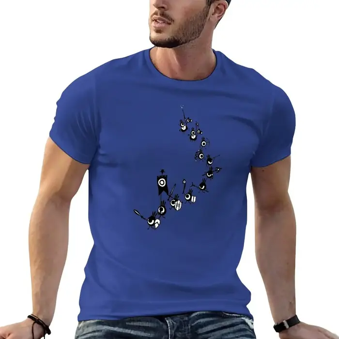 Patapon-T-shirt de l'armée en cascade pour hommes