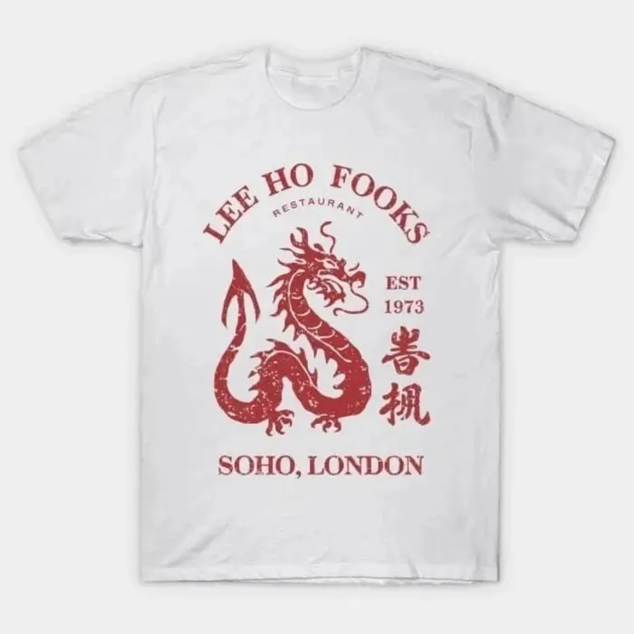 T-shirt Lee Ho Fooks Retro Restaurant, édition remasterisée, en coton, pour couple, chemise décontra