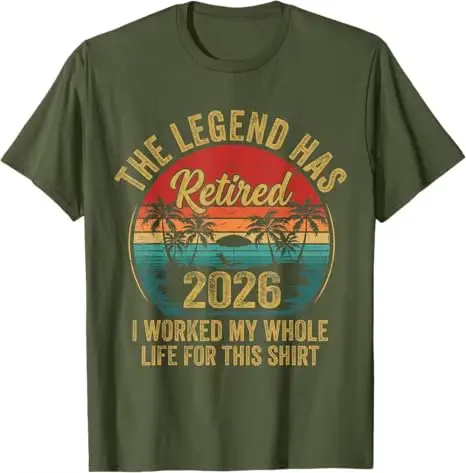 T-shirt de retraite pour femmes et hommes