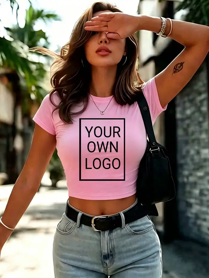 T-shirts personnalisés avec logo et image pour femmes