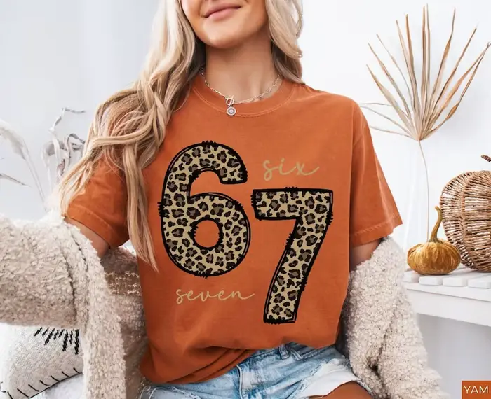 6 7 Chemise Imprimée Six Seven Chemise, T-shirt 67 tendance
