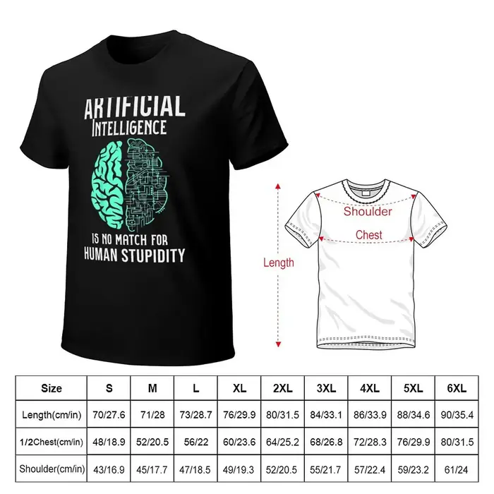 T-shirt L'intelligence artificielle ne correspond pas à la stupidité humaine