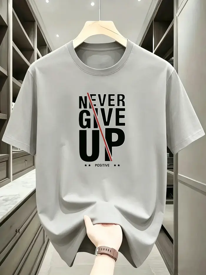 T-shirt pour homme avec imprimé monogramme 'Positive'