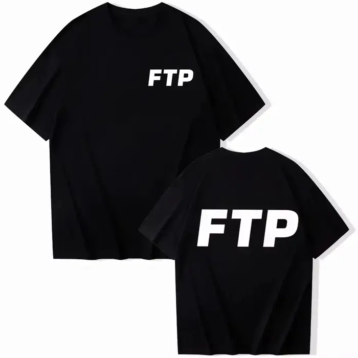 T-shirts imprimés FTP 2025 pour hommes et femmes, style Harajuku Rap, col rond, manches courtes, vêt