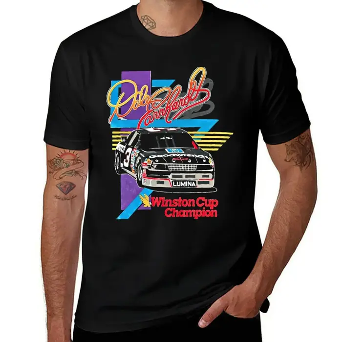 Dale Earnhardt T-shirt vintage décontracté pour hommes