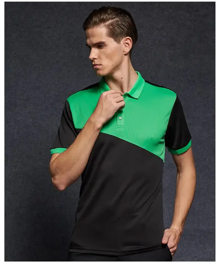 POLO vêtements de travail personnalisé patchwork couleur respirant séchage rapide