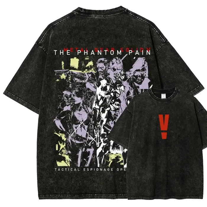 T-shirt délavé Metal Gear Solid