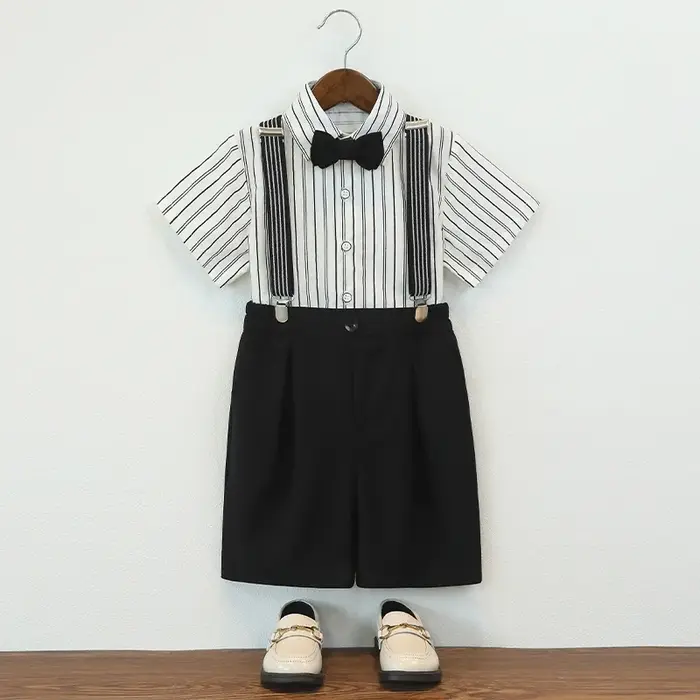 Ensemble chemise à manches courtes pour garçons