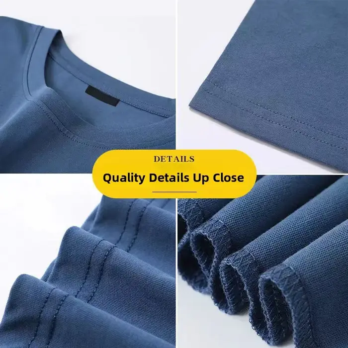 T-shirt à manches courtes de couleur unie à la mode pour homme