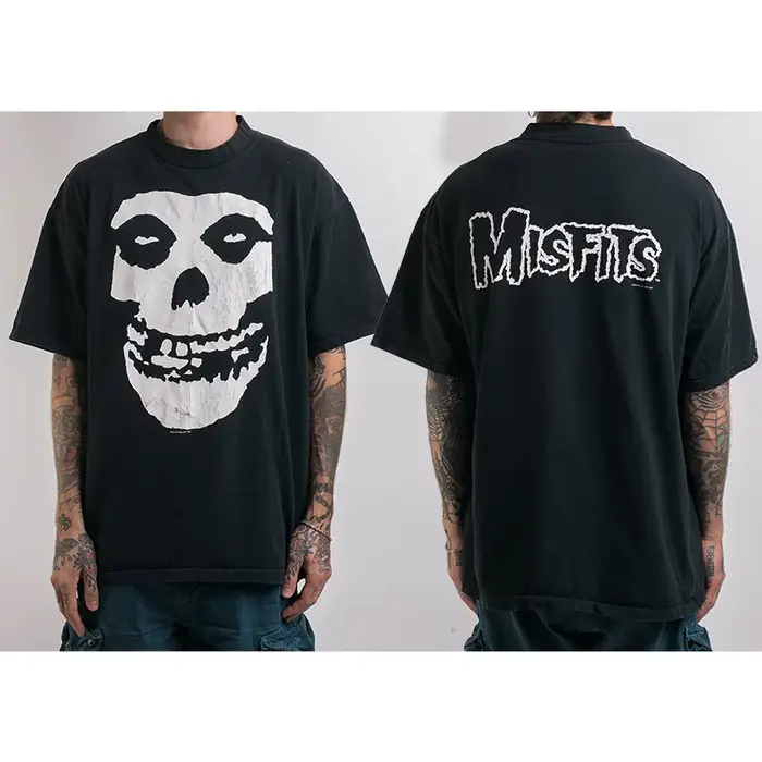 T-shirt décontracté Misfits Band Rock Hardcore Punk pour hommes et femmes